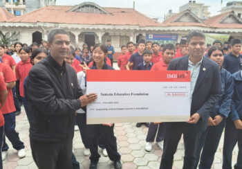 आइएमई लाइफद्वारा समता एजुकेशन फाउन्डेसनलाई ५ लाख सहयोग