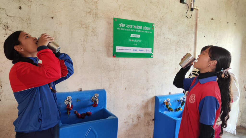 नबिल स्वच्छ खानेपानी अभियानबाट लाखौं विद्यार्थी लाभान्वित