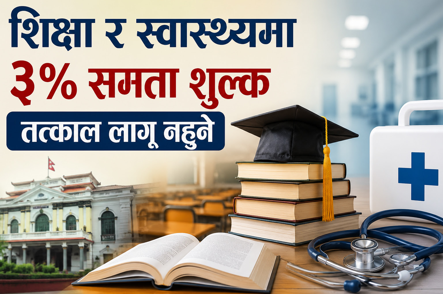 फेसबुक स्ट्याटस लेखेर बालेनले गरे शिक्षा र स्वास्थ्यमा ३ प्रतिशत कर तत्काल लागू नगर्ने घोषणा